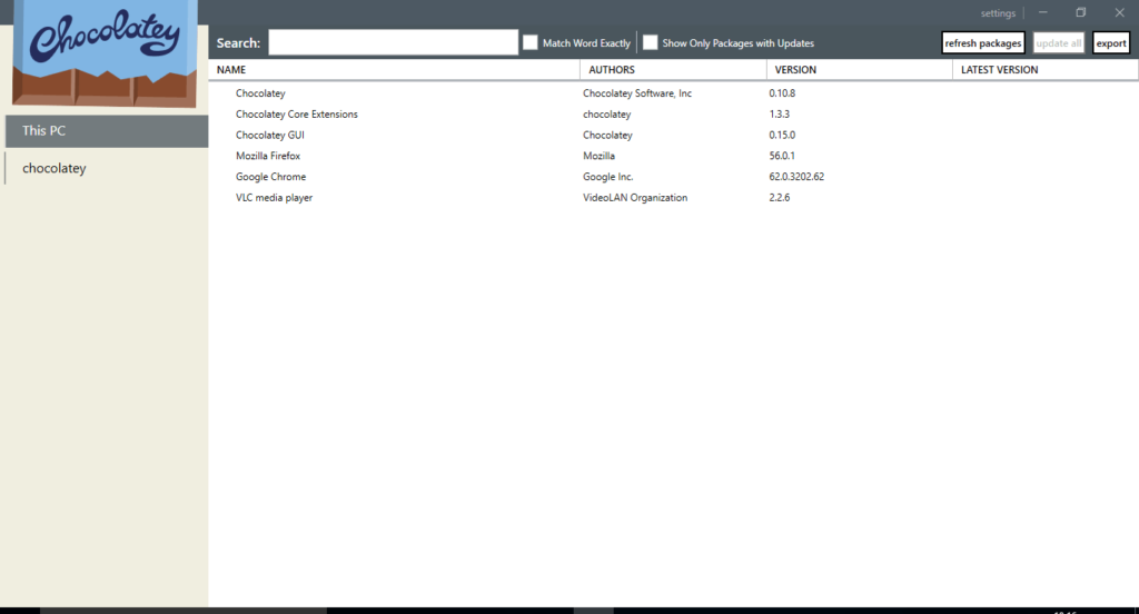 Chocolatey GUI 0.15.0
