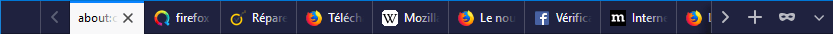 Firefox Quantum - Nombreux onglets ouverts