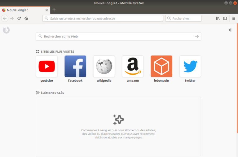 Modifier la page d'accueil de Firefox - Numétopia