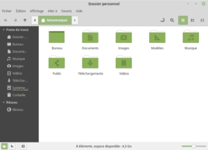 Dossiers personnels sous Linux dans HOME