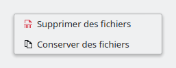 KDE - conserver ou supprimer fichiers utilisateur