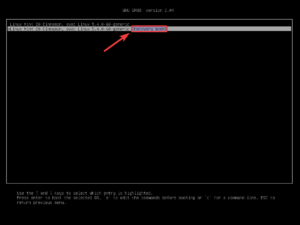 grub recovery mode