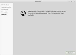 Mettre à jour vers Linux Mint 18.3 - Fin - Résumé