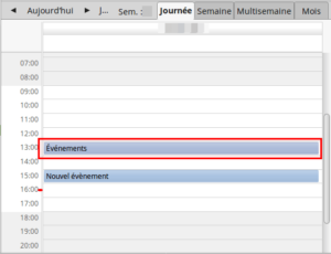 Thunderbird - Événement ajouté dans Agenda