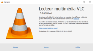 à propos VLC 3.0