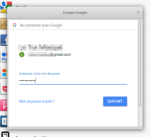 Compte Google - mot de passe