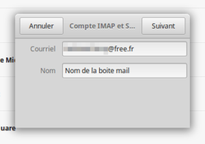 Compte IMAP et SMTP
