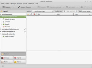 Boite mail Evolution avec comptes en ligne