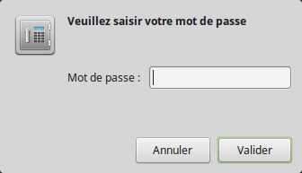 Linux Mint - demande de mot de passe