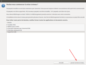 Ubuntu 16.04 vers Ubuntu 18.04 - 5 - lancer la mise à niveau