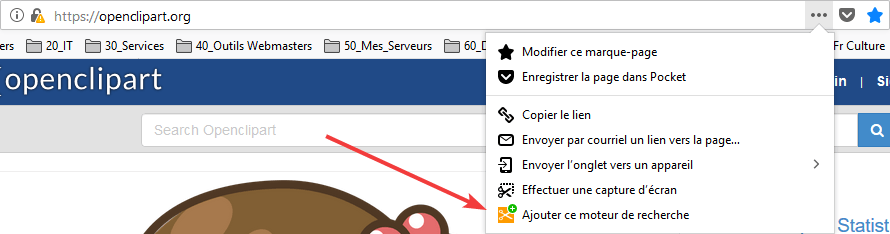 Firefox 61 - Ajout moteur recherche