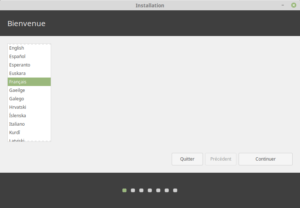 Installation de Linux Mint 19.1  Installation-linux-mint-19-1-bienvenue-300x208