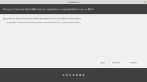 Installation de Linux Mint 19.1  Installation-linux-mint-19-3-drivers-codec-300x167