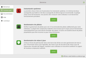 Installation de Linux Mint 19.1  Linux-mint-19-ecran-accueil-premier-pas-300x205