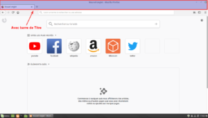 Linux Mint 19 - avec barre de titre de Firefox