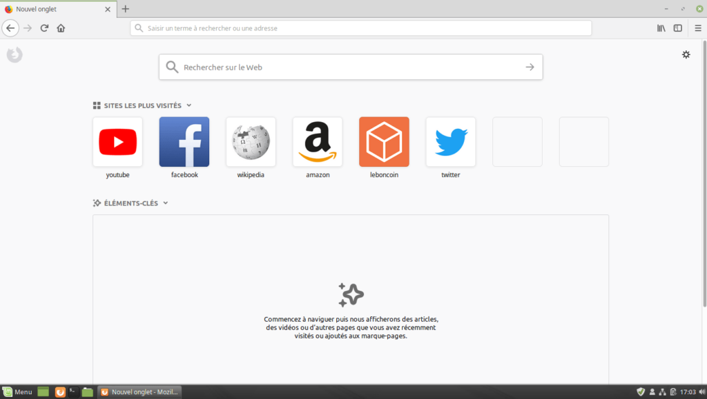 Firefox sous Linux Mint 19 sans barre de titre