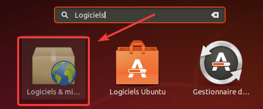 Logiciels et mises à jour Ubuntu