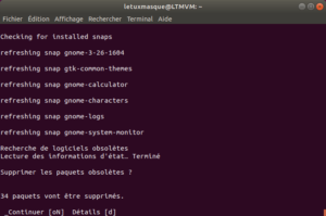 Mise à niveau vers Ubuntu 18.10 en ligne de commande - 4 - validation suppression paquets obsolètes