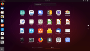 Menu applications - Ubuntu 18.10