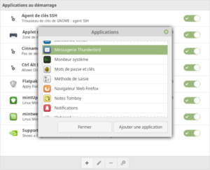 Ajout d'une application au démarrage dans Linux Mint Cinnamon