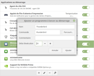 Ajouter une commande au démarrage de Linux Mint Cinnamon