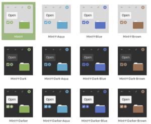 Couleur thème MINT-Y dans Linux Mint 19.1