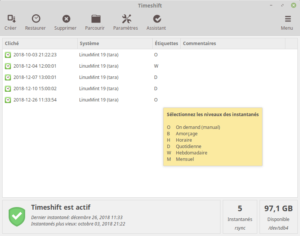 Timeshift Linux Mint 19
