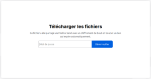 Récupération fichier Firefox Send