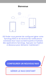 Gérer un NAS existant