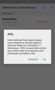 DS finder - Réveiller son NAS