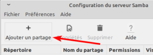 Ajouter un partage réseau dans Linux Mint MATE ou XFCE