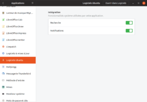 Autorisation Application Logiciels Ubuntu