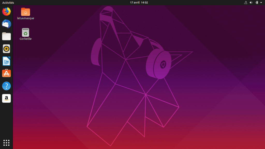 Bureau Ubuntu 19.04 Disco Dingo