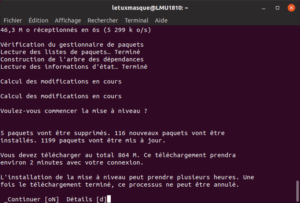 Validation mise à niveau vers Ubuntu 19.04