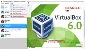 Connaitre la version de virtualbox