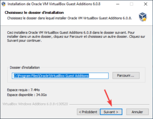 Installation additions invité virtualbox pour support USB 2 ou 3 dans la VM 2