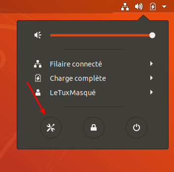 Ubuntu 18.04 - accès parametres