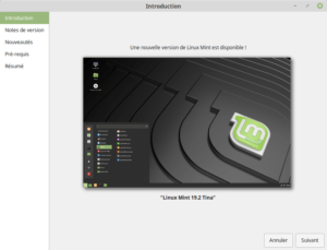Introduction pour Mettre à jour vers Linux Mint 19.2