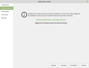 Notes de version de Linux Mint 19.2