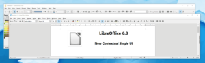 Méta-barre Contextuel compact dans LibreOffice 6.3