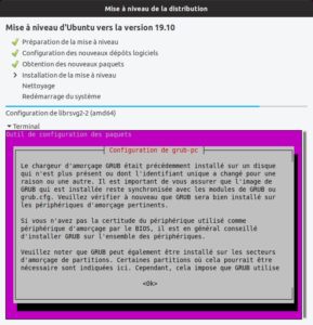 Reconfiguration de GRUB