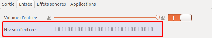 Vu-mètre pour contrôler l'entrée micro dans Ubuntu