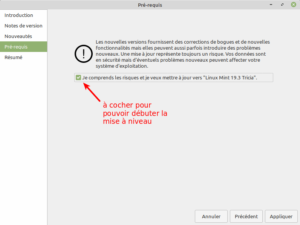 4 - Mise à jour vers Linux Mint 19.3 - Pré-requis