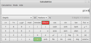 pi dans calculatrice