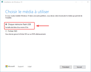 clé USB bootable installation Windows 10 - 4 - cle usb