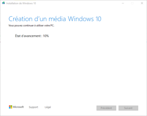 clé USB bootable installation Windows 10 - 7 - création