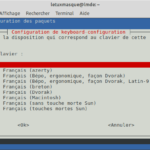 2 - Mettre à niveau vers LMDE 4 - choix du clavier