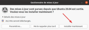 installer mises à jour après installation ubuntu 20.04