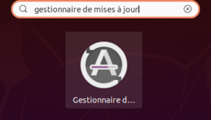 lanceur gestionnaire de mises à jour