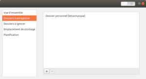 Ubuntu 18.04 - sauvegardes des dossiers personnel